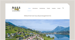 Desktop Screenshot of duss-baumanagement.ch